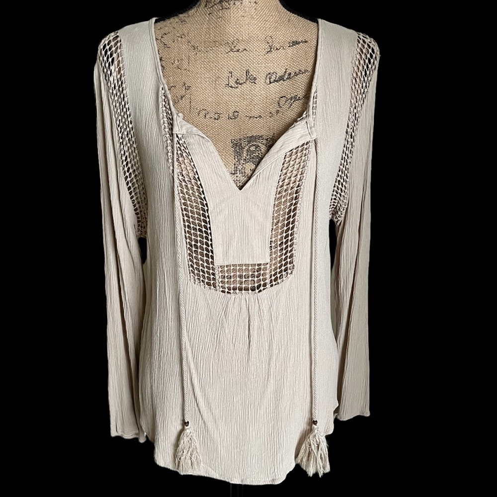 Joseph A Boho 100% Viscose Tunic Blouse Large - Picture 13 of 16